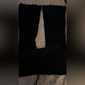 black brandy flare sweats